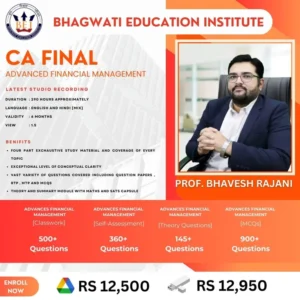 Advanced Financial Management - Prof. Bhavesh Rajani